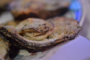 Charbroiled Oysters with Garlic & Parmesan @ Mr. Ed's Oyster Bar & Fish House